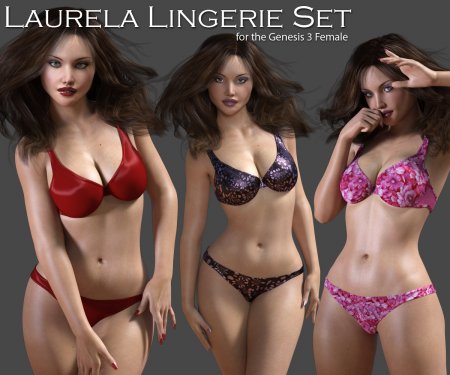 Laurela Lingerie Set For Genesis 3 Daz Studio