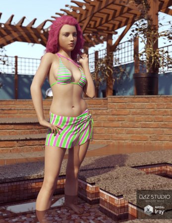 Summer Fun Textures For Realfit Ring Bikini And Wrap Daz Studio