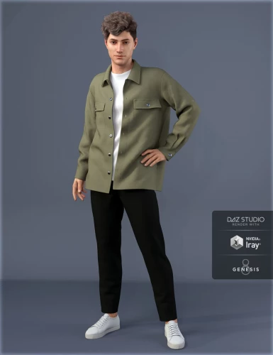 Dforce Hnc Shirt Jacket Outfit For Genesis Males Daz Studio