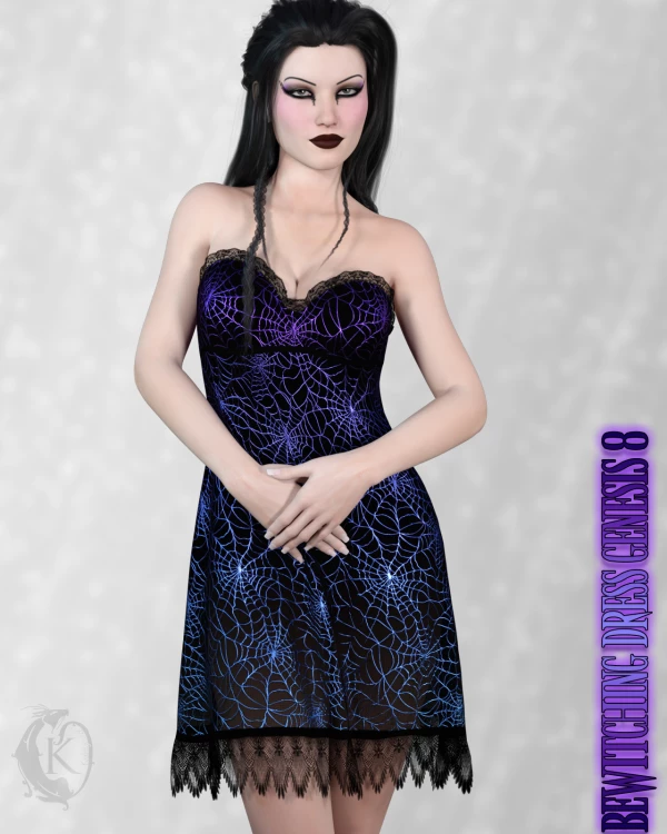 Dforce Bewitching Dress Genesis Daz Studio