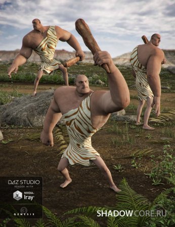 Caveman Poses for Morpheus