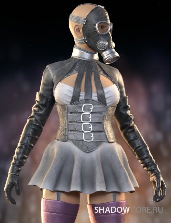 Goth Girl Outfit for Genesis 3 Female(s)