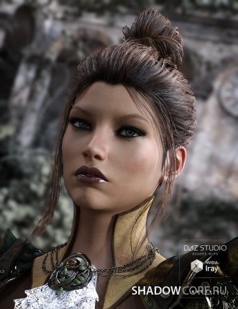 Shadowcore. Garden Party hair for Genesis 3 female(s). Daz 3.