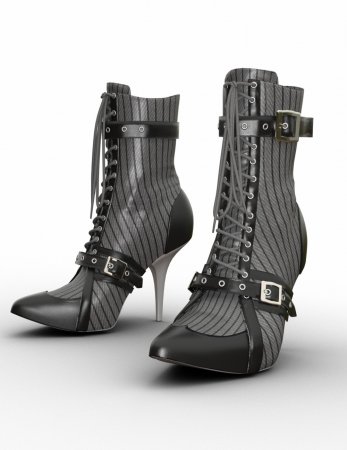 black steampunk boots