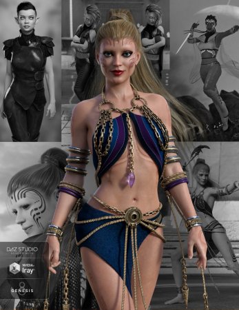 Skinny Jeans and Corset Outfit for Genesis 3 Female(s)