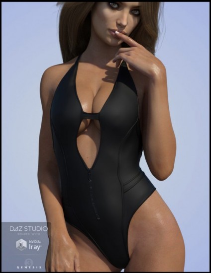 Neoprene Swimsuit for Genesis 3 Female s daz studio