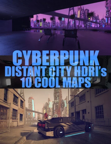 Cyberpunk Distant City HDRIs – 10 Cool Maps