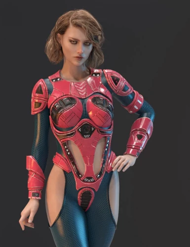 Sci-Fi Urban Warrior Outfit for Genesis 8 and Genesis 8.1 Females
