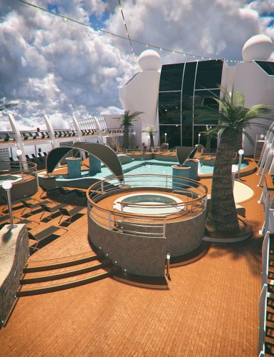 Cruise Ship Pool Deck