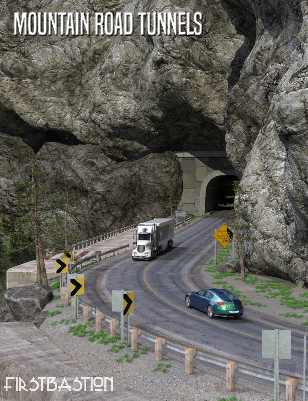 1stB Mountain Road Tunnels | daz studio