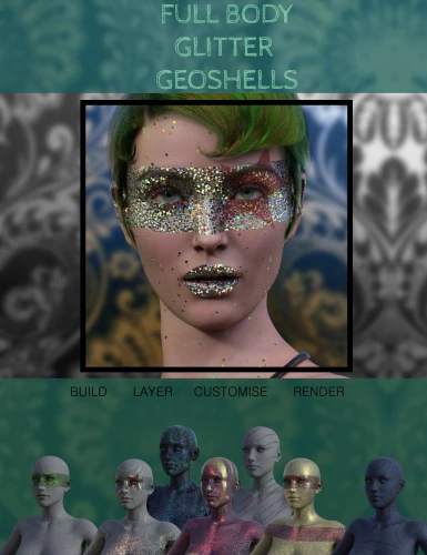 Neon Makeup for Genesis 8 and Genesis 8.1 Females