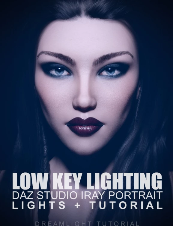 Low Key Lighting Light Set and Tutorial daz studio
