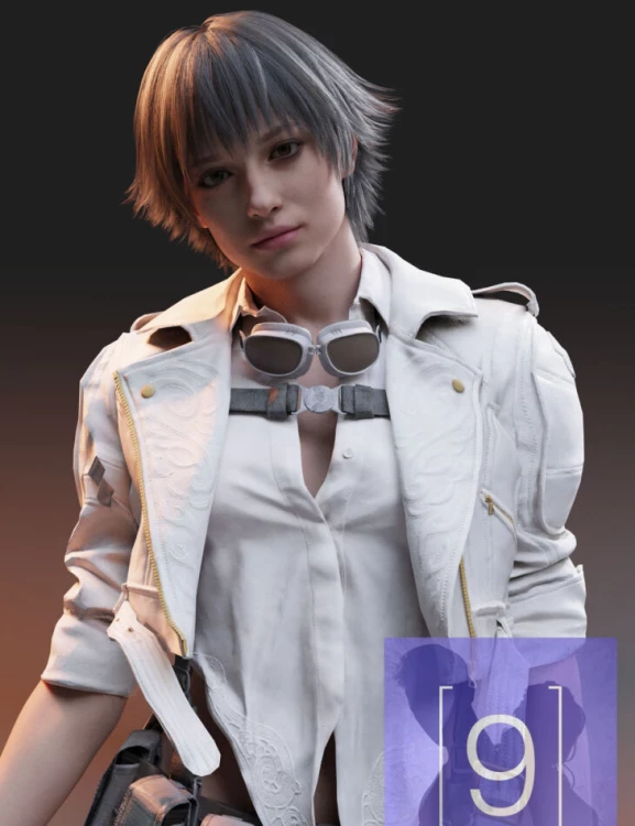 DMC5 Lady for G9 › daz studio